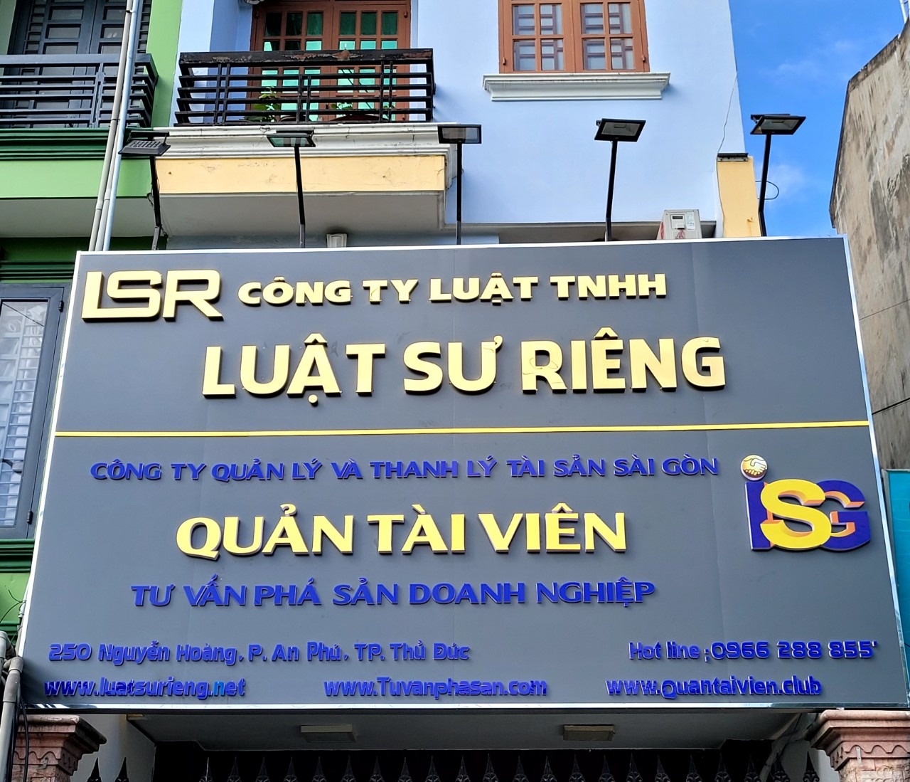địa chỉ của Luật Sư Riêng: 250 Nguyễn Hoàng, Phường An Phú, Thành phố Thủ Đức, Thành phố Hồ Chí Minh